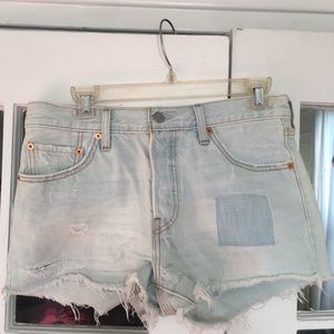 NWOT Levi’s Cutoff Patchwork Shorts New Size 28